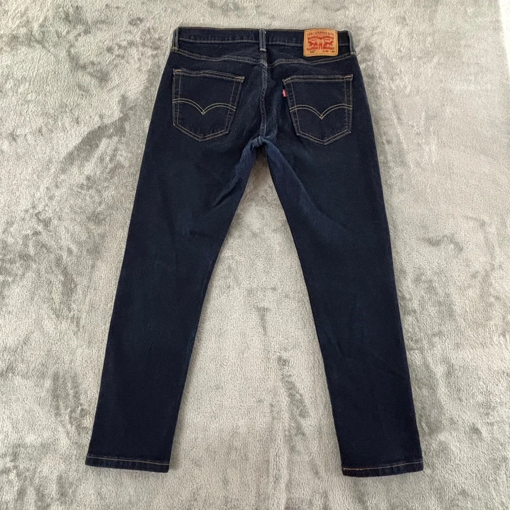 Levi Strauss 512 Slim Taper Jeans Mens 33x30 Dark Wash Stretch 28